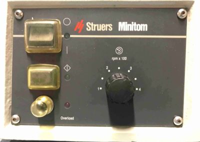 #201 Struers Minitom Precision Diamond Saw Used Metallography Equipment Metallography Canada Materials Testing Used Equipment 4