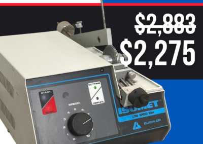 SALE Buehler-Isomet-Low-Speed-Precision-Saw-362-2-Used-Metallography-Equipment-Metallography-Canada-Materials-Testing-Used-Equipment